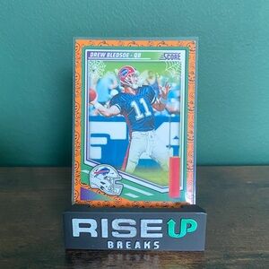 2025 Score - Drew Bledsoe #37 Orange Pumpkins Buffalo Bills.
